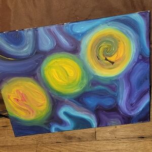 "When The Stars Align" Abstract Psychedelic Painting Art